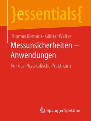 cover image of Messunsicherheiten – Anwendungen